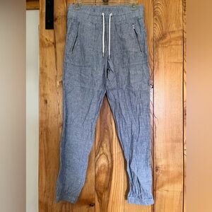 Athleta Light Chambray Blue Drawstring Joggers